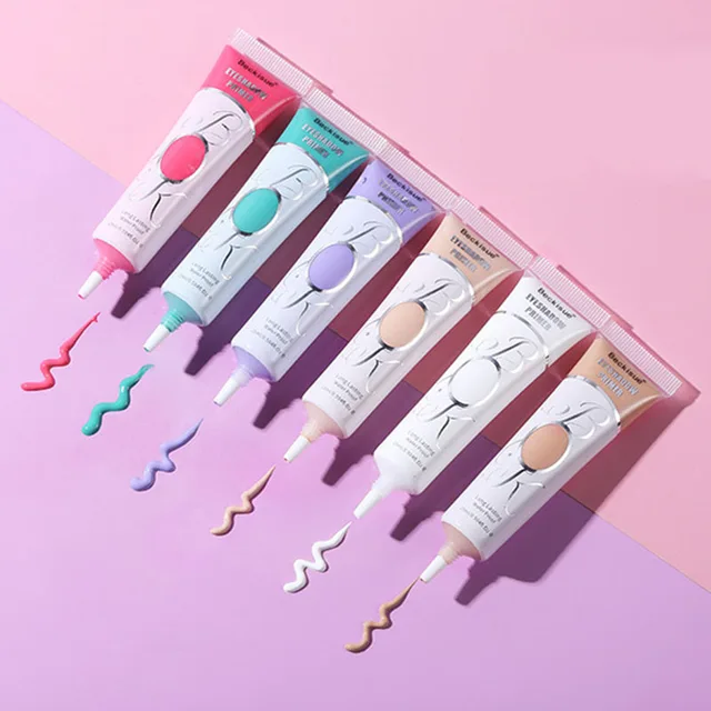 White dark eye shadow base cream Eye concealer easy to color base makeup 24 hours makeup waterproof Matte eyeshadow primer