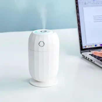 

Mini Barrel Air Humidifier Aroma Essential Oil Diffuser USB Fogger Mist Maker LED Light Lamp Home Car 300ml