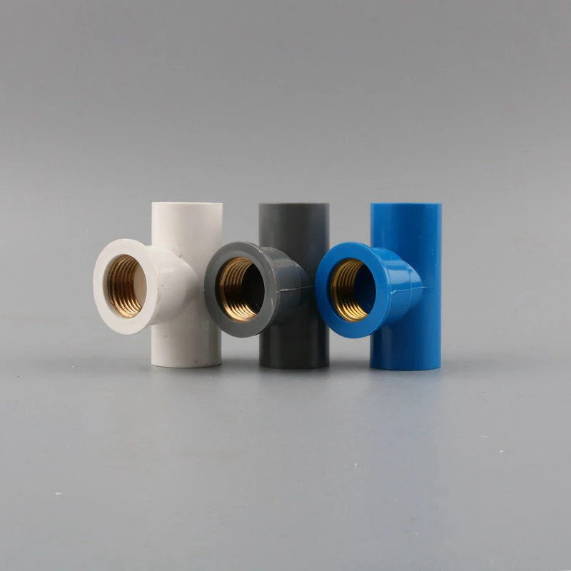 

1pc Copper 1/2'' To 20 Mm Pipe Brass Female Thread Tee Connector Garden Hose Parts PVC Water Connector Water Pipe Fittings