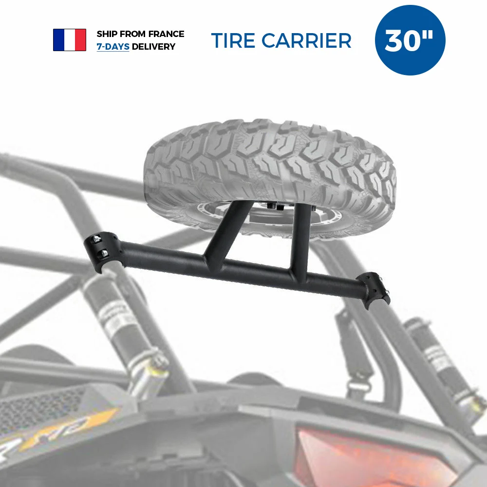 US $195.42 KEMIMOTO UTV RZR For Polaris RZR XP 1000 For Polaris RZR XP Turbo 2 Door and 4 Door Tire Carrier Black