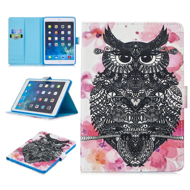 Модный защитный чехол для Apple ipad mini 5 4 3 2 1 чехол Funda PU кожаный чехол-подставка для ipad mini 4 3 Чехол мультяшный чехол