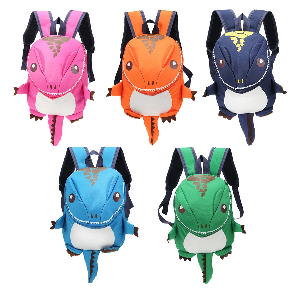 Cartoon Dinosaur Backpack Children Kindergarten School Bag High Quality Waterproof Adjustable Shoulder Strap Kids Backpack