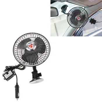 

8W Car Auto Plug in Strong Wind Electric Fan 6'' 12V Windshield Cooling System