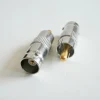 1X Uds Q9 BNC hembra a RCA macho BNC a RCA chapados en níquel latón recta Coaxial RF adaptadores de conector ► Foto 3/5