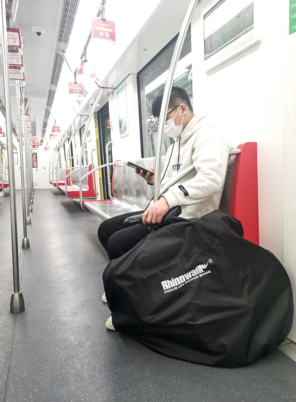 Rhinowalk 14' 16' 22' Folding Bicycle Storage Bag 210D Waterproof Dust Cover Lightweight Portable Bike Loading Bag RF162 (15)