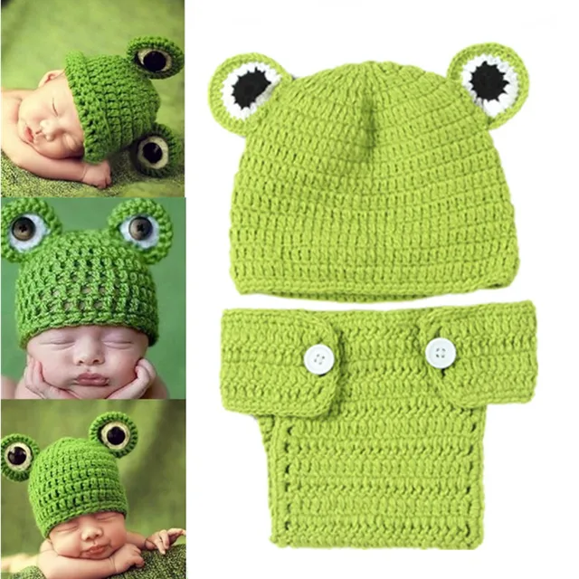 10 Types  Animal Shape Newborn Photo Costume Crochet Knitted Cute Baby Photography Props Accessories Type G