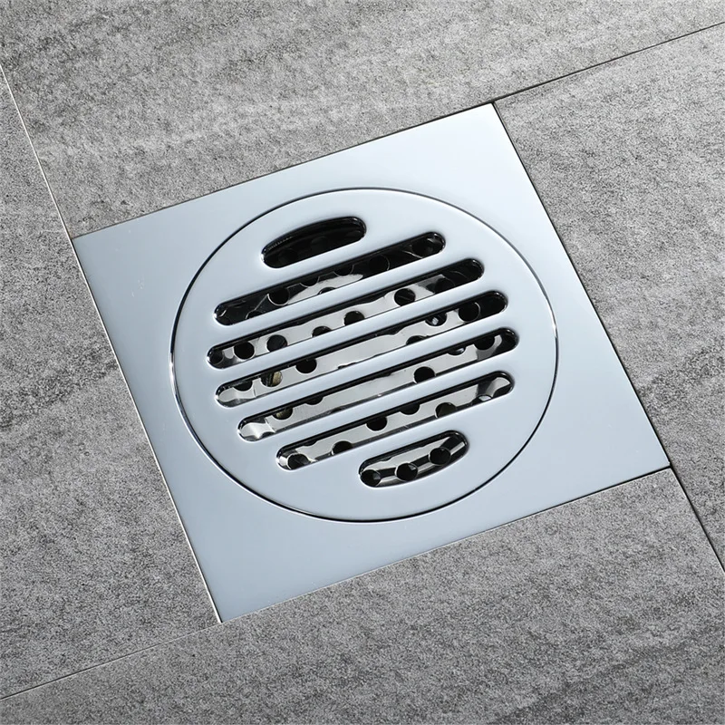 

Hideep Copper Deodorizing Floor Drain Pest Control Anti-Back Water Flow 40 Tube Bathroom Floor Drain