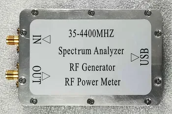 

PLZ35-4400MHz Simple Spectrum Sweep Signal Source Tracking Source Power Meter CNC Aluminum Alloy Shell