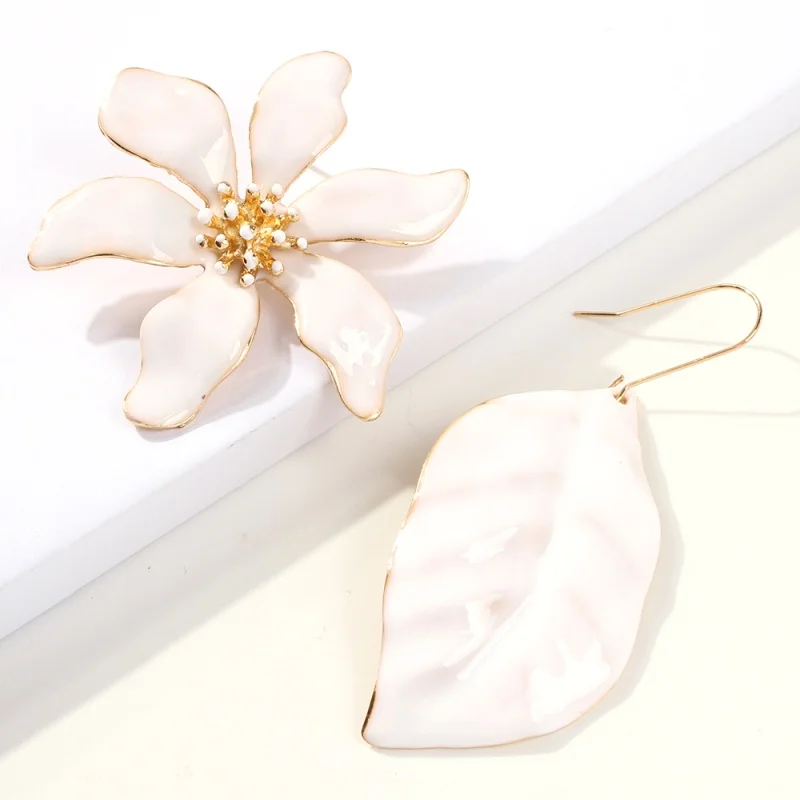 Lalynly ZA, серьги-капли в виде листьев цветов для женщин и девочек, вечерние свадебные серьги с подвесками, вечерние серьги, свадебные ювелирные изделия, аксессуары E64131