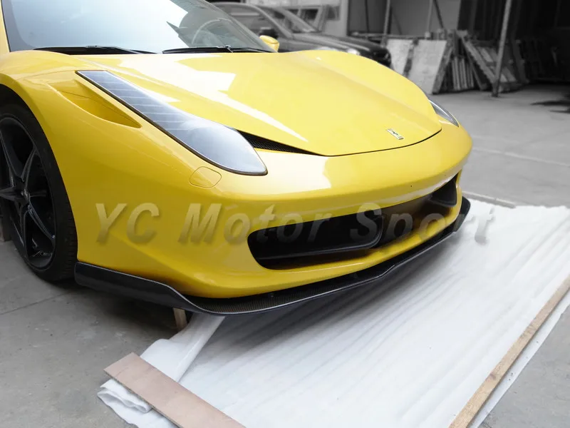 

Автомобильные аксессуары из углеродного волокна AV-СТИЛЬ передняя губа подходит для 2010-2014 F458 Italia паук передний бампер губа сплиттер