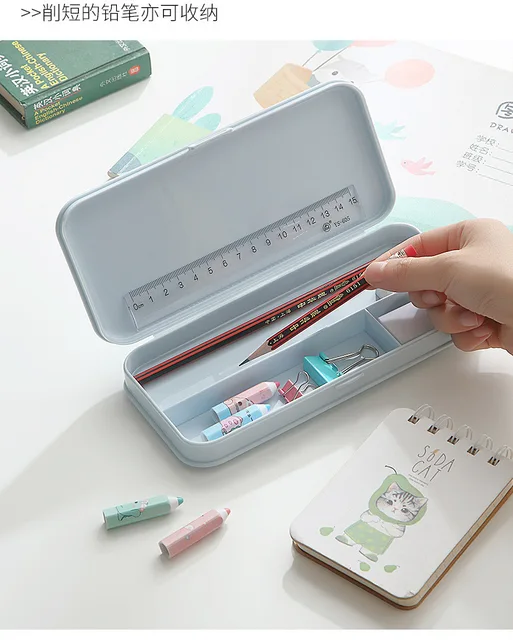 Transparent Pencil Case MUJIs Plastic Storage Box Kawaii Japan Frosted  Simple Hard Stationery Office Kid School Student Gift - AliExpress