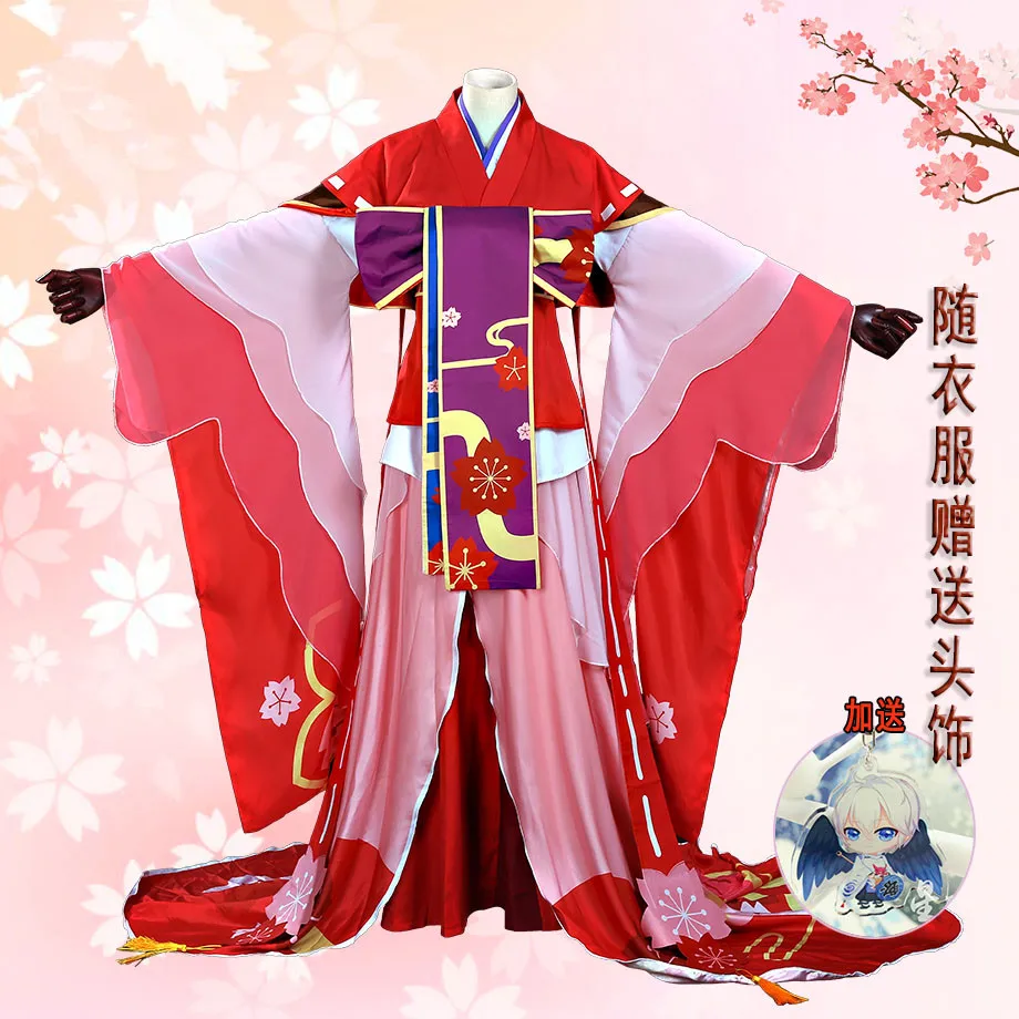 [В наличии] Горячая игра Onmyoji SR сказочная Сакура разворачивающийся Косплей Костюм