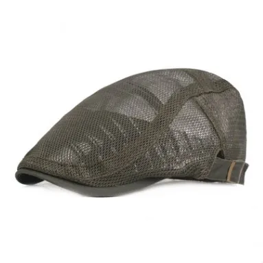 army green XdanqinX дышащая сетчатая шляпа Мужские вентиляционные береты регулируемый размер Женская мода спортивная бейсболка с колпаком Кепка многоцветная - Цвет: army green