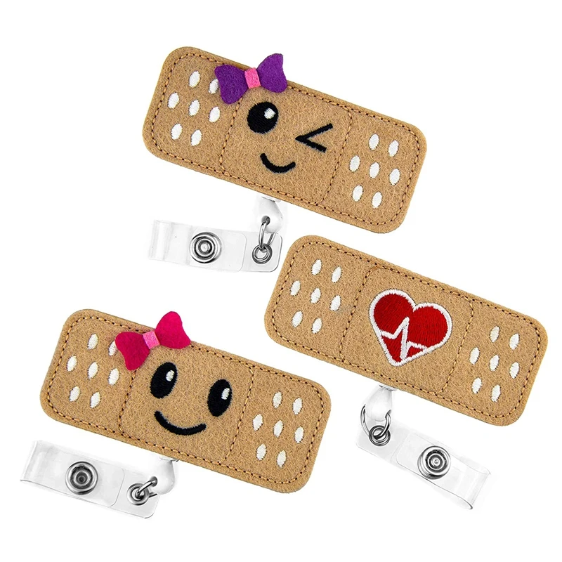 Значок медсестры держатель катушки-3 пачка-RN значок-Band Aid значок