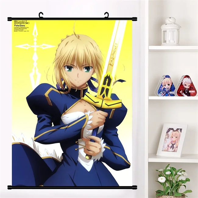Аниме Fate/stay night Altria Пендрагон сабля игра Аниме настенные настенный плакат отаку коллекция домашнего декора искусства - Цвет: G
