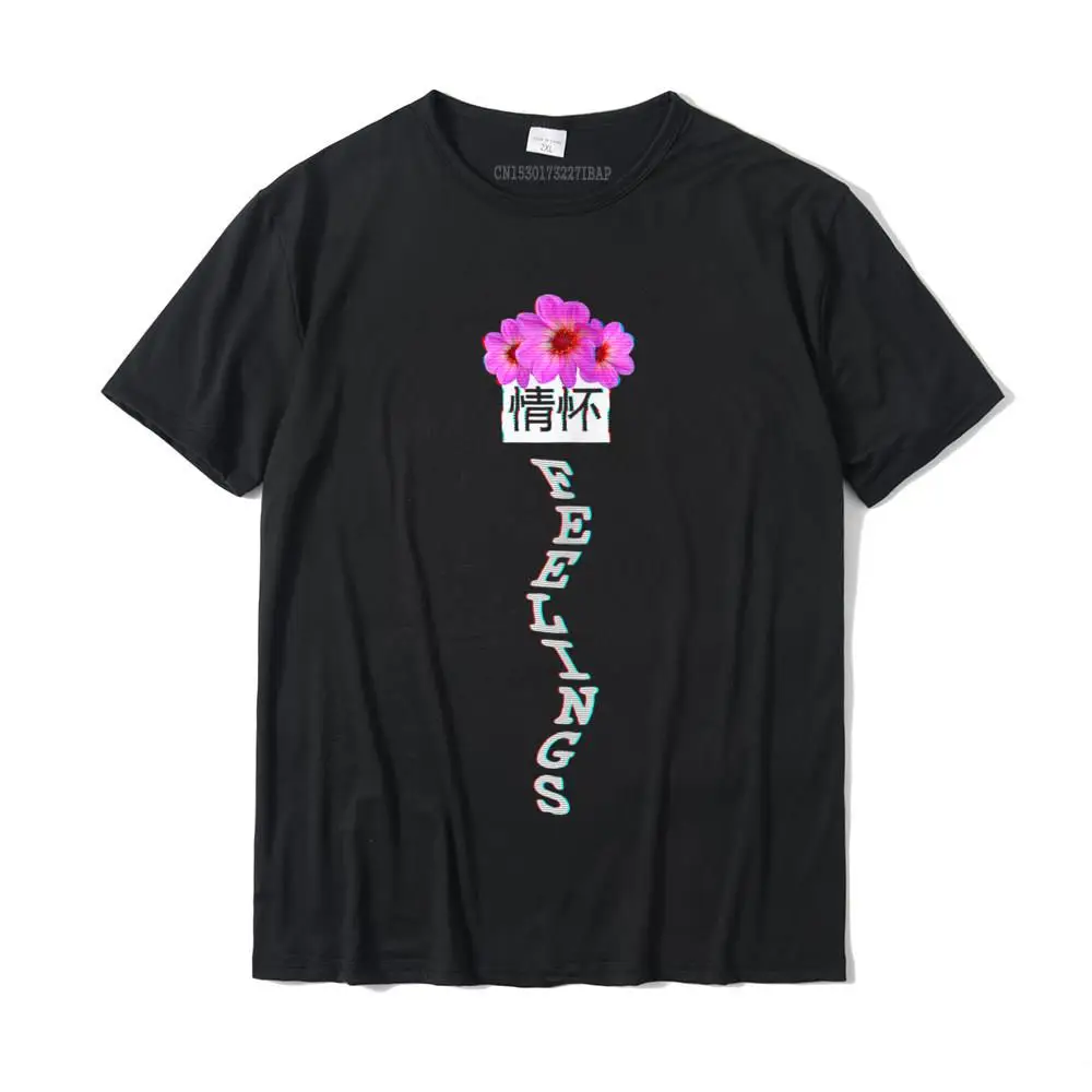 Birthday Round Neck T Shirt Thanksgiving Day Tops T Shirt Short Sleeve 2021 Discount Cotton Camisa Tops Tees Normal Mens Aesthetic Glitch Roses. Vaporwave Feelings with flowers Tank Top__MZ23662 black