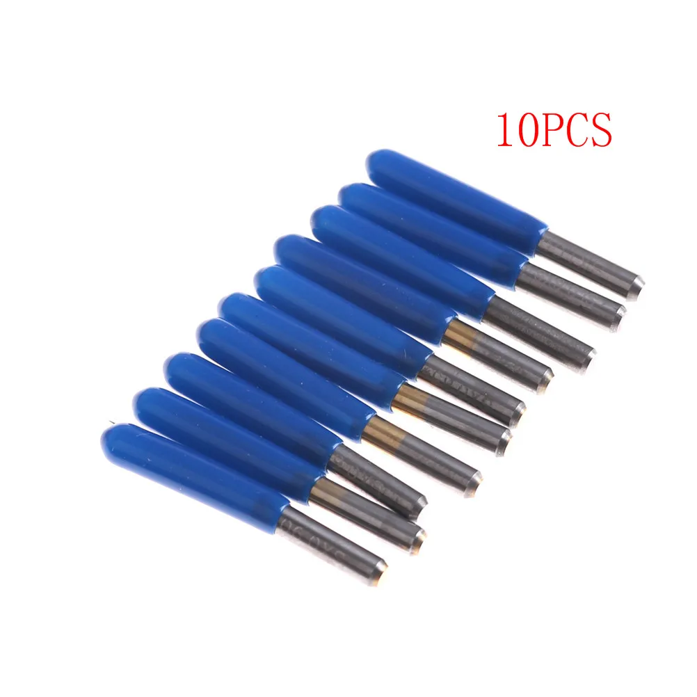 A Box of 10PCS Carbide PCB Engraving Bit CNC Router Tool 20 Degree 0.1mm