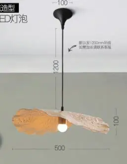 D50CM Нордическая пост-современная творческая личность Простой модный ресторан отель Спецодежда МАГАЗИН Люстра Железный лист лотоса ch - Цвет корпуса: D50CM