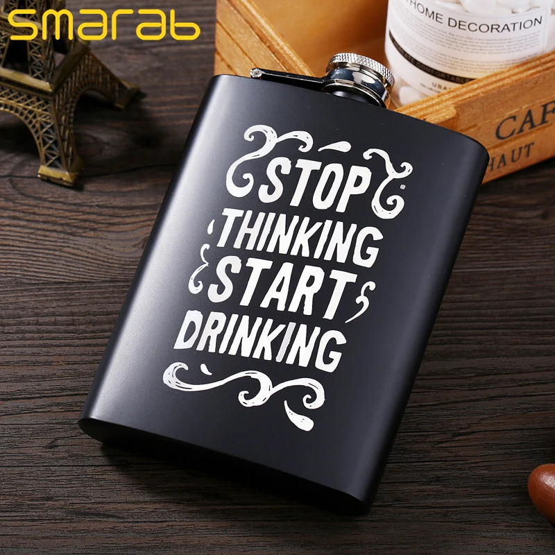 Карманная портативная фляжка из нержавеющей стали 8 унций бутылка для вина виски