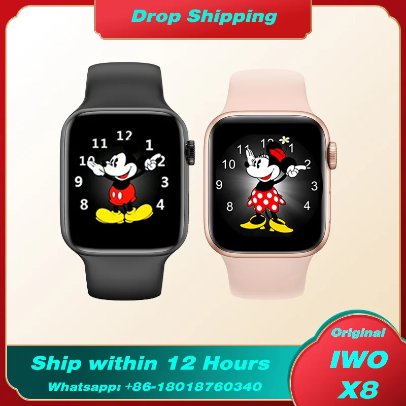 IWO-reloj inteligente Serie 6 para hombre y mujer, SmartWatch deportivo resistente al agua con control del ritmo cardíaco, llamadas telefónicas, IWO 13 X8