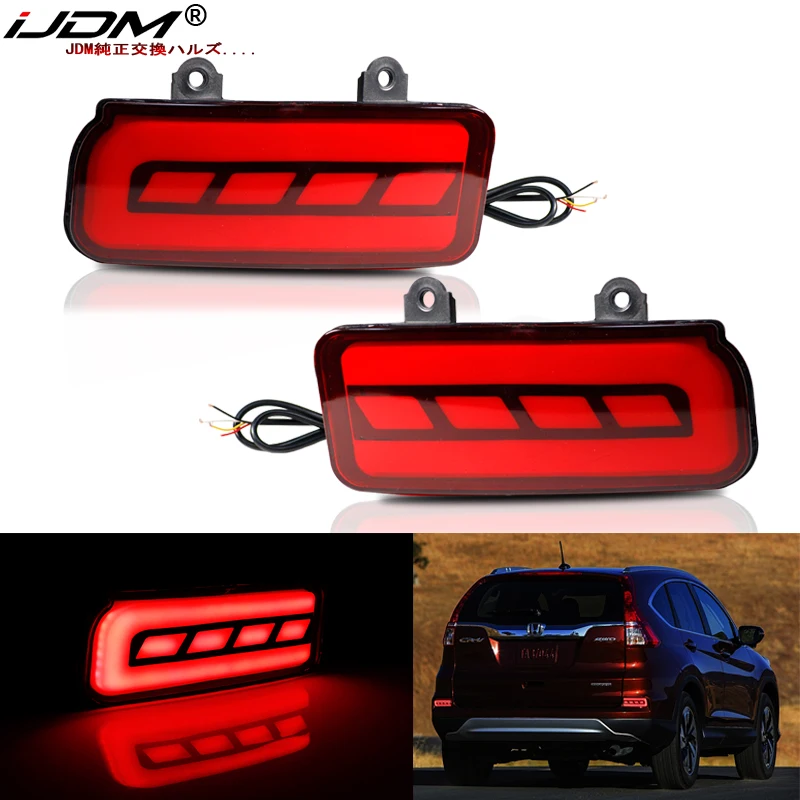 iJDMCarLEDBumperReflectorLightsForHondaCRV20152016Function