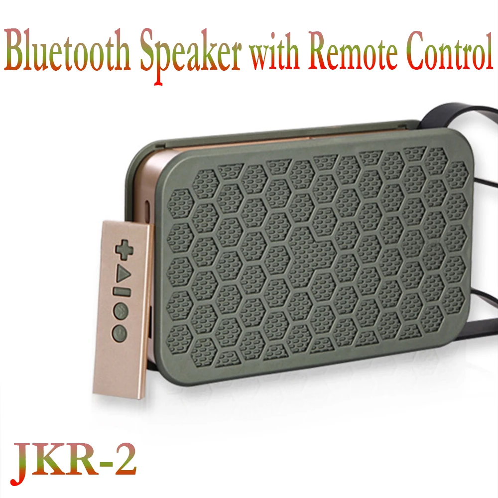 JKR-2 Bluetooth беспроводной динамик Портативный Открытый тяжелый бас динамик с пультом дистанционного управления Поддержка NFC USB TF карта AUX