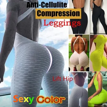 

Anti-Cellulite Lift Hip Leggings Sexy Compression Leggings Suits Oppressing Mesh Fat Burner Slimming Yoga Sport Suits Face Lift