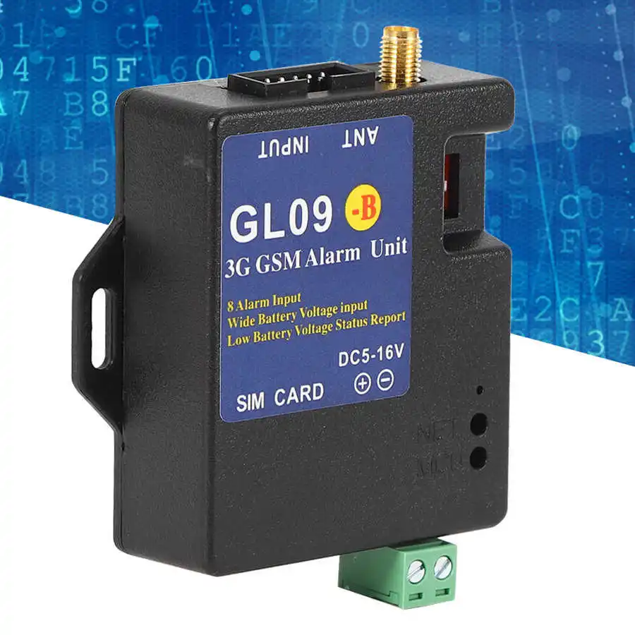 Sistema de alarma GSM, módulo de alerta inalámbrica GL09B3G para alerta de fallo de energía, sistema de seguridad inalámbrico para el hogar