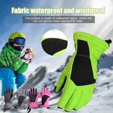 Лидер продаж, 1 пара лыжных перчаток, зимние перчатки для детей, водонепроницаемые зимние теплые бархатные перчатки для улицы M88