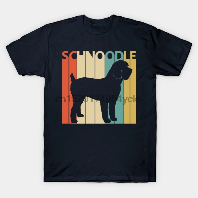Men t-shirt Vintage 1970s Schnoodle Dog Owner Gift tshirt Women t shirt | Мужская одежда