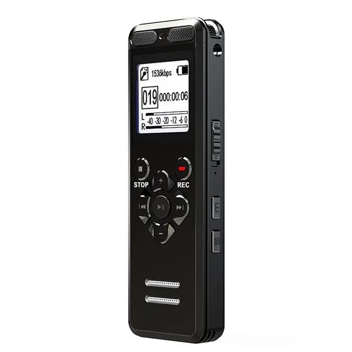 HD металлический диктофон портативная Полезная карта 8GB Voice 68g литиевая батарея не поддерживается ЖК-экран рекордер