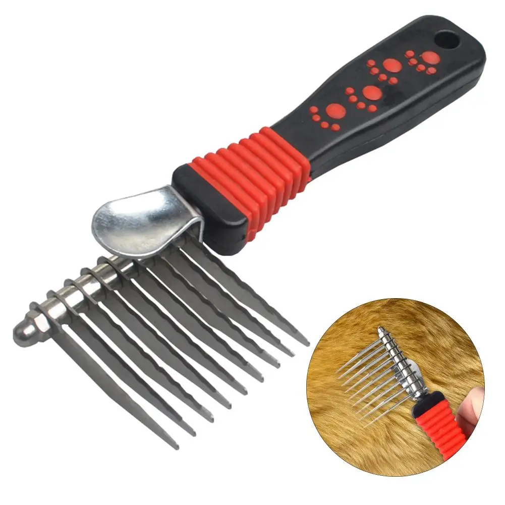 

NEW Pet Dematting Tool Open Knot Comb Mat Comb Rake Grooming Tool For Long Matted Hair Dog Cat Comb Pet Supplies