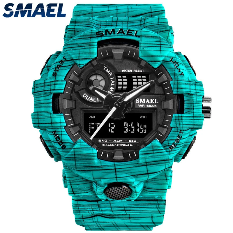 SMAEL мужские s часы лучший бренд класса люкс многофункциональные кварцевые часы мужские повседневные светодиодный Электронные Цифровые спортивные часы Relogio Masculino
