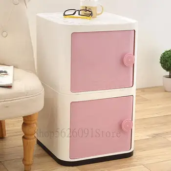 

Square Simple Bedside Cabinet European Simple Modern Creative Bedroom Storage Cabinet Mini Baby Toy Receiving Cabinet