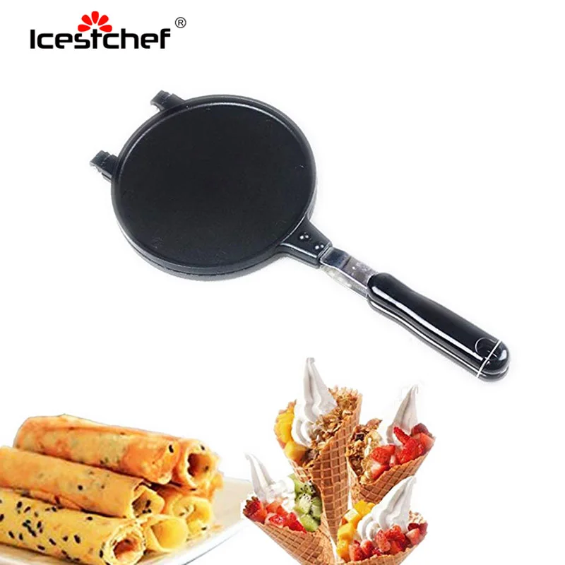 ICESTCHEF 1pcs Egg Roll Eggs Mold DIY Ice Cream Cone Machine Baking Pan Waffle Pancake Pie Frying Kitchen Tools | Дом и сад