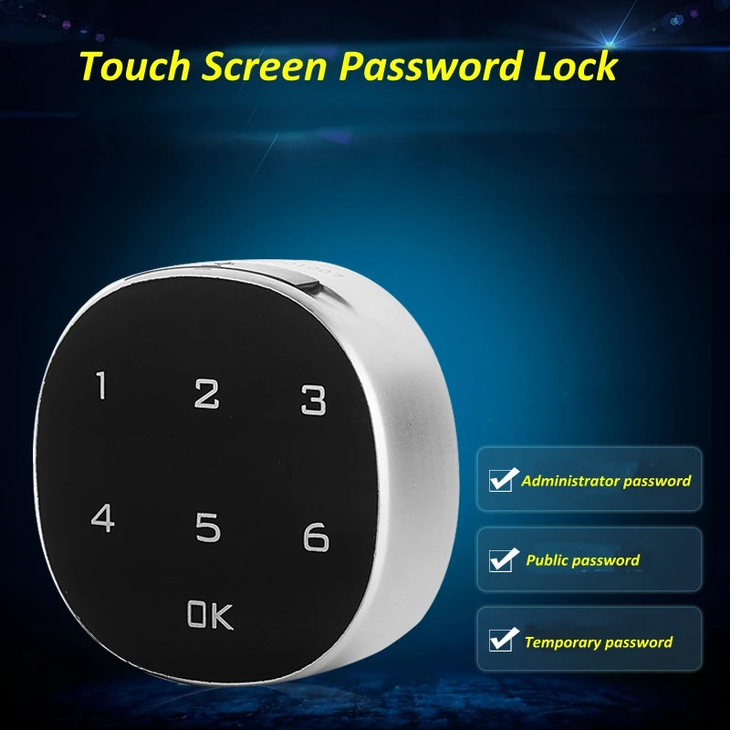 

Smart Digital Screen Touch Electronic Password Lock Security Lock For Cabinet Keypad Drawer Office Digital Electronic Locks