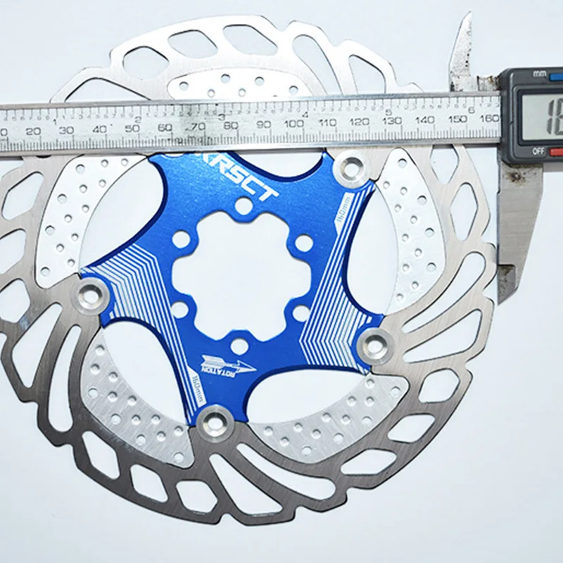 KRSCT 1 Pcs 160Mm MTB DH Mountain Bike Rotor Cooling Brakes Down Hill Bicycle Floating Brake Disc Six Screw Bike Parts