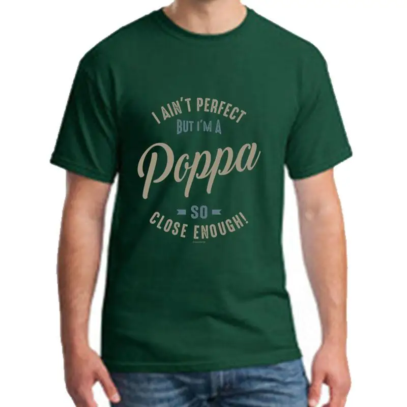 

personalized Perfect Poppa t-shirt for men cotton Breathable Letter men and women t-shirts Building slogan