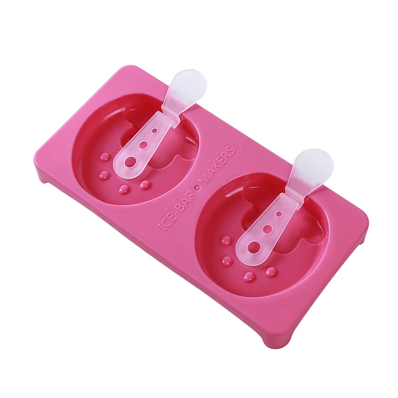 rose red Силиконовая форма для мороженого, многоразовый лоток для мороженого, форма для мороженого, форма для мороженого, сделай сам, инструмент для изготовления мороженого - Цвет: rose red