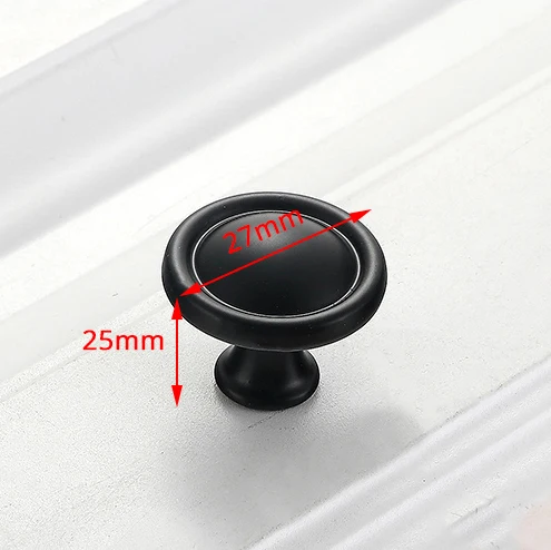Handle-8833C Алюминиевый сплав черный шкаф ручки американский стиль твердый кухонный шкаф ручки для выдвижных ящиков оборудование для обработки мебели - Цвет: Handle-8833C