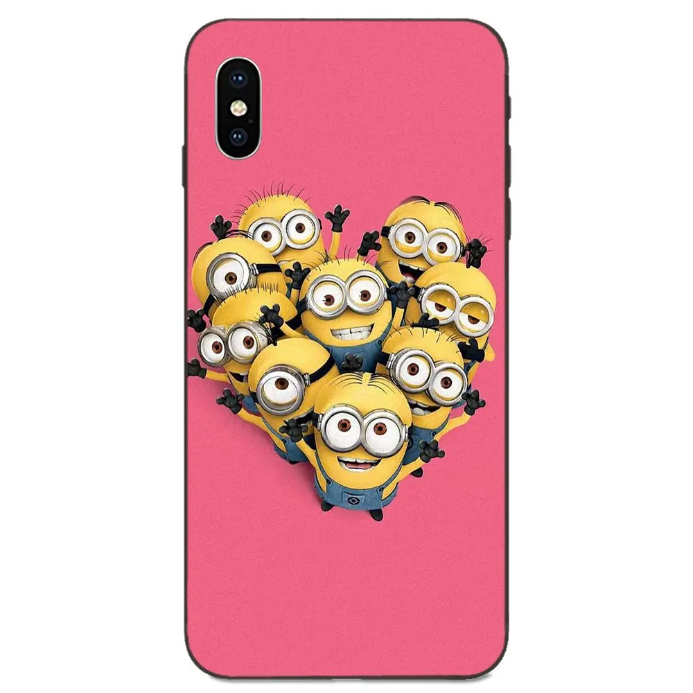 Для Galaxy A3 A5 A6 A6s A7 A8 A9 A10 A20E A30 A40 A50 A60 A70 A80 A90 плюс Мягкий защитный чехол Для женщин Для мужчин одежда с милыми миньонами - Цвет: as picture