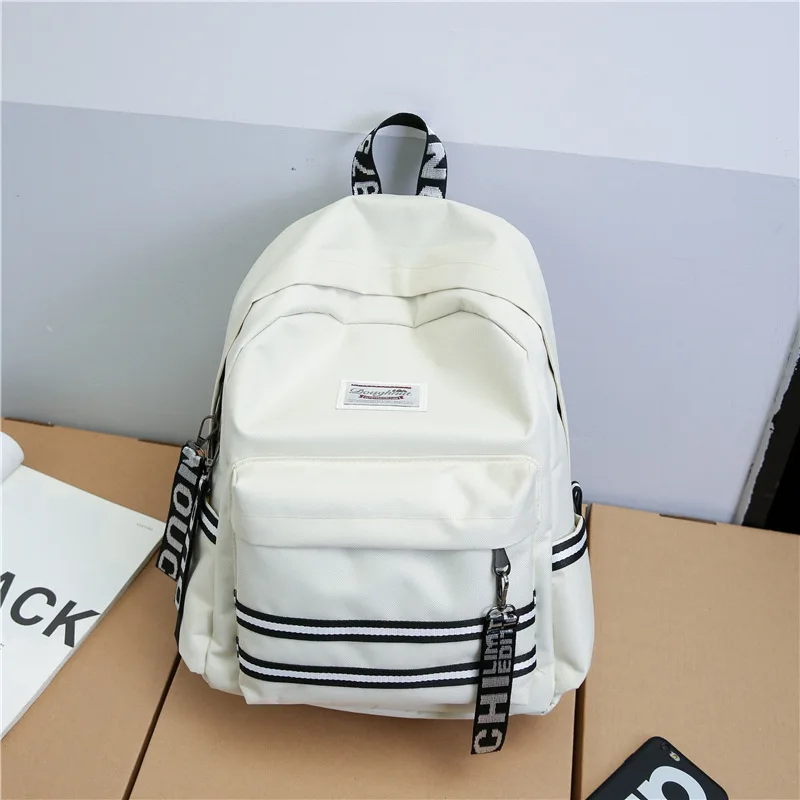 Женский рюкзак черный и белый цвета Mochila дорожная сумка Женская Модная стильная