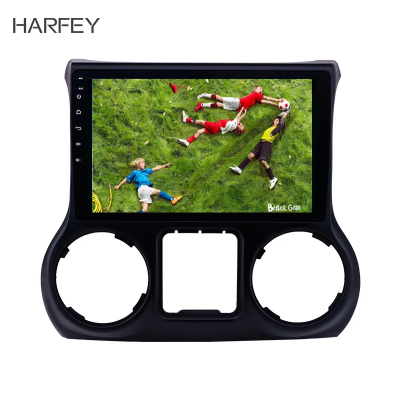 Harfey 2Din Автомагнитола стерео Android 8 1 10 дюймов для JEEP Wrangler левый руль gps навигация