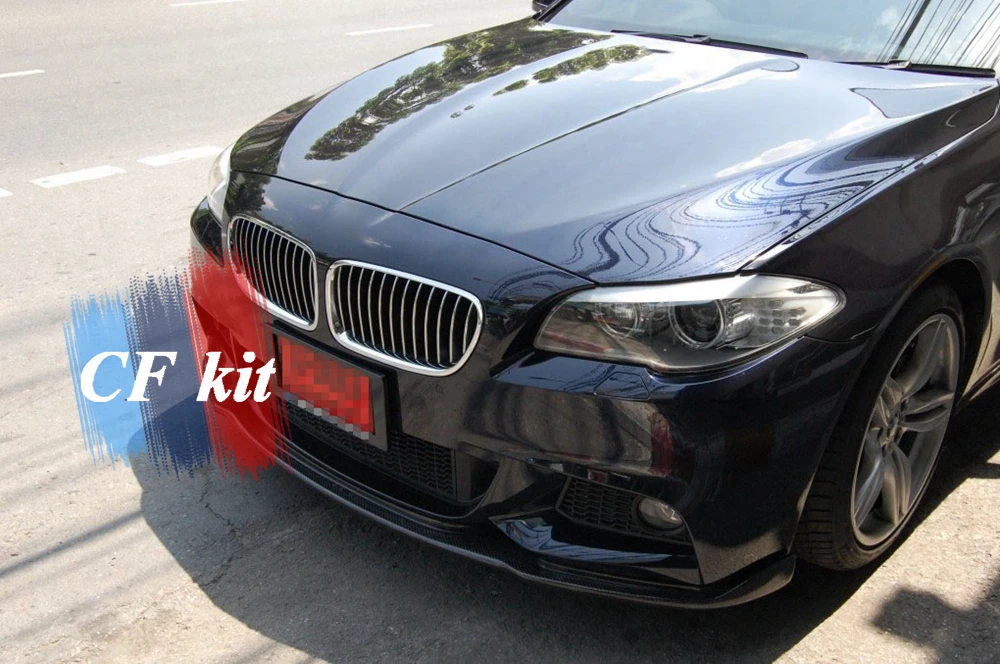CF комплект бампер из углеродного волокна передний спойлер для BMW 5 серии F10 F11 M Tech