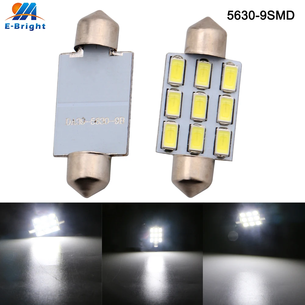 100X39 мм 12V 5630 9 светодиодный фестон SMD лампы C5W стайлинга автомобилей Авто купол для чтения потолочный светильник сигналы