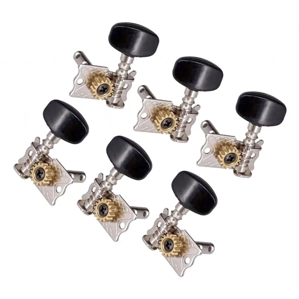 Acoustic Guitar 6 String Tuning Pegs Tuners DIY 3R3L Musical Instrument Parts