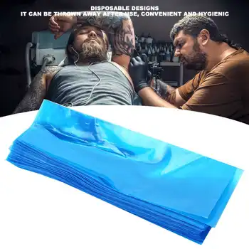 

200pcs / Box Plastic Disposable Cartridge Tattoo Machine Covers Tattoo Pen Protective Bag Permanent Makeup Tattoo Supplies