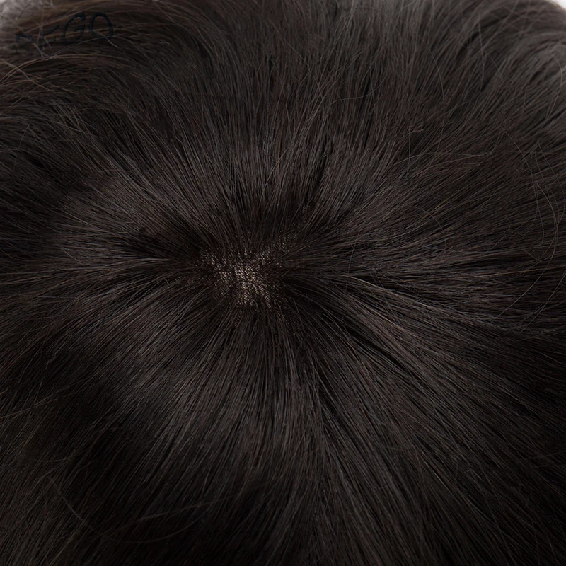 SEGO 6 "6" * 10 "Прямая Одиночная накладка натурального цвета накладка из искусственных волос для мужчин не Реми 100% настоящие человеческие