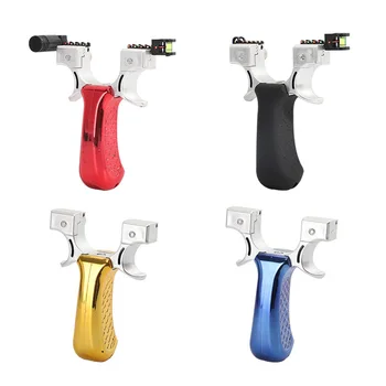 

Slingshot Hunting Metal Wooden Handle Stainless Steel Iron Sling shot Frame Red Laser positioning For Hunting Outdoor Shooting