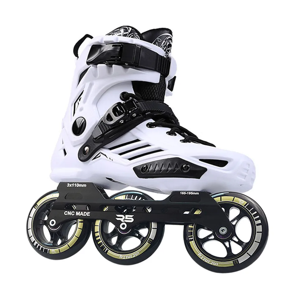 

Original RS6 Inline Speed Skates Professional Adult Kids Roller Skating Shoes 3*110mm Wheels Size 35-46 Free Skating Patins